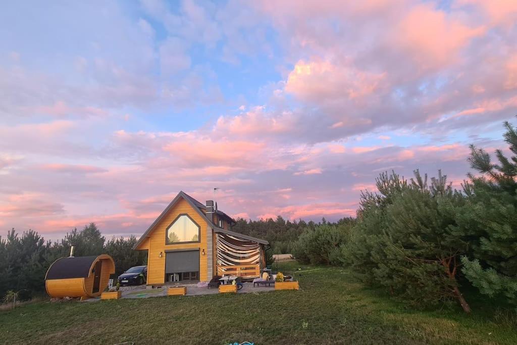 Villa Dom Male Mazury Drozdowo Esterno foto