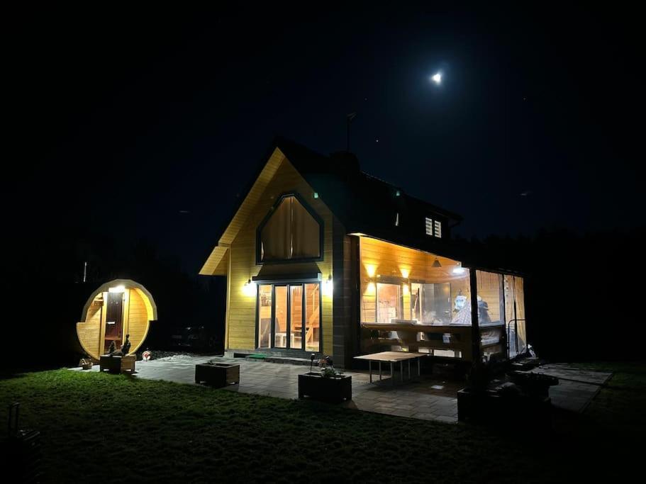 Villa Dom Male Mazury Drozdowo Esterno foto