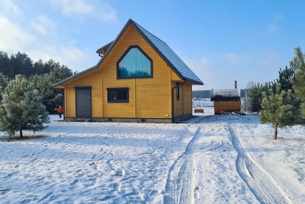 Villa Dom Male Mazury Drozdowo Esterno foto